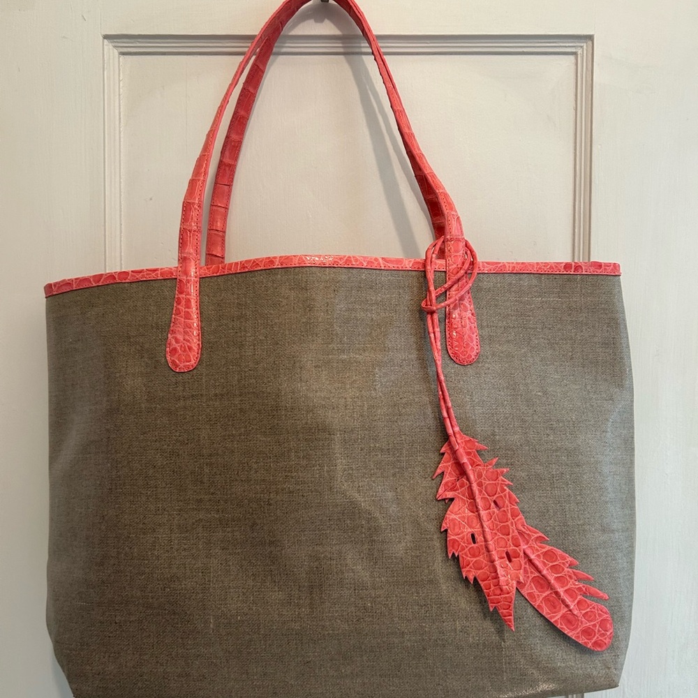 Nancy Gonzalez Caiman trimmed Tote